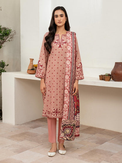 3 Piece Khaddar Suit-Embroidered (Unstitched)