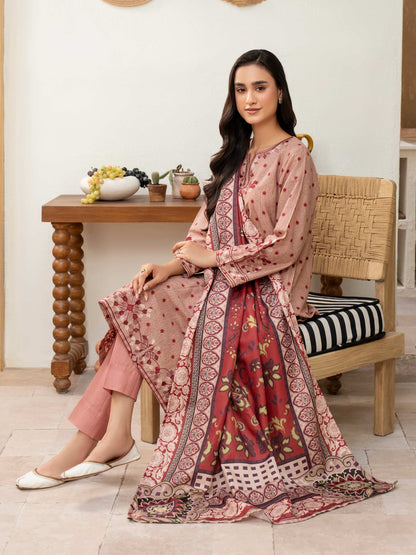 3 Piece Khaddar Suit-Embroidered (Unstitched)
