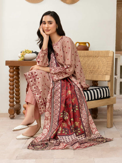3 Piece Khaddar Suit-Embroidered (Unstitched)