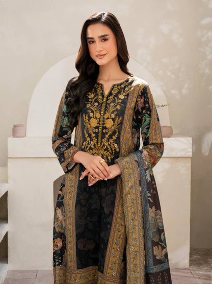 3 Piece Khaddar Suit-Embroidered (Unstitched)
