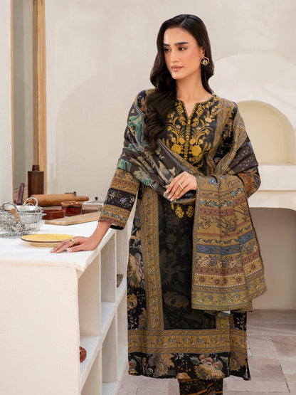 3 Piece Khaddar Suit-Embroidered (Unstitched)