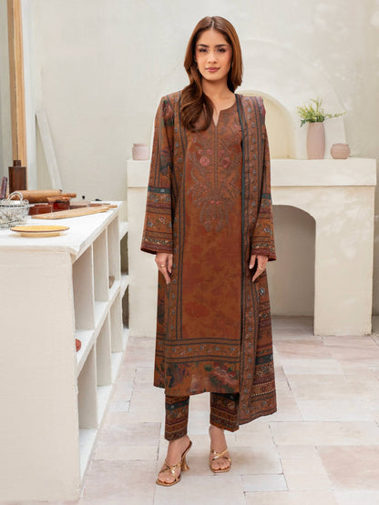 3 Piece Khaddar Suit-Embroidered (Unstitched)