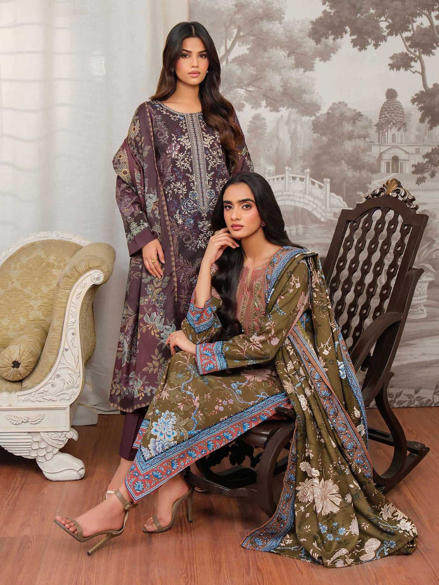 3 Piece Khaddar Suit-Embroidered (Unstitched)