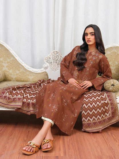 3 Piece Khaddar Suit-Embroidered (Unstitched)