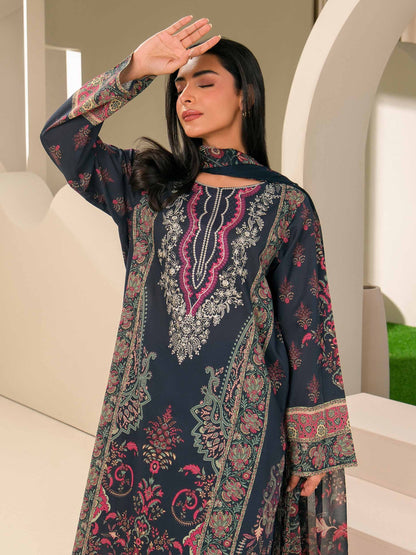 3 Piece Lawn Suit-Embroidered (Unstitched)