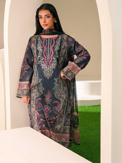 3 Piece Lawn Suit-Embroidered (Unstitched)
