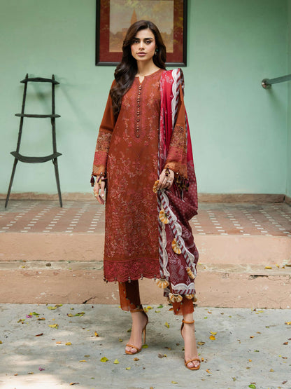 3 Piece Khaddar Suit-Embroidered (Unstitched)