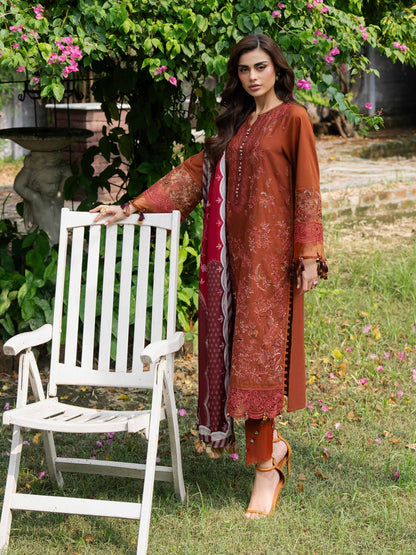 3 Piece Khaddar Suit-Embroidered (Unstitched)