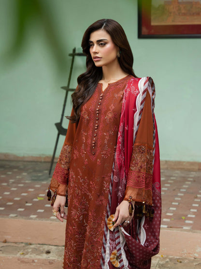 3 Piece Khaddar Suit-Embroidered (Unstitched)