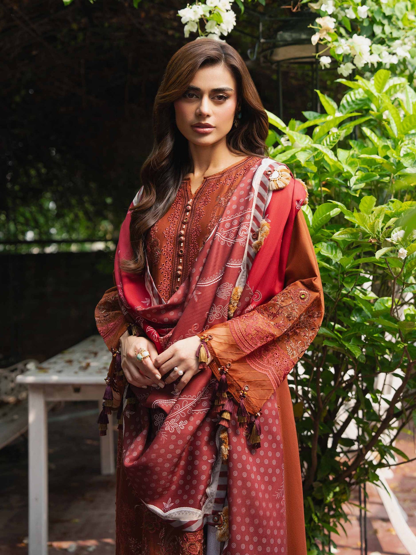 3 Piece Khaddar Suit-Embroidered (Unstitched)