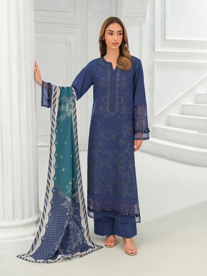 3 Piece Khaddar Suit-Embroidered (Unstitched)