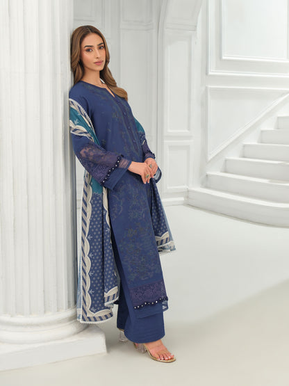 3 Piece Khaddar Suit-Embroidered (Unstitched)
