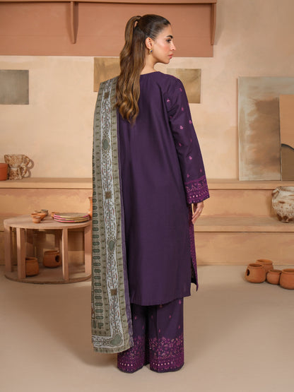 3 Piece Khaddar Suit-Embroidered (Unstitched)