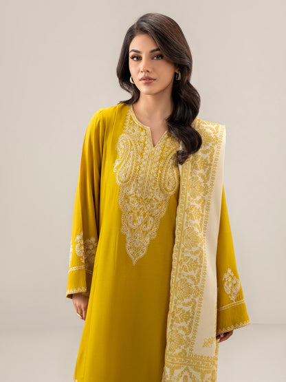 3 Piece Karandi Suit-Embroidered (Unstitched)