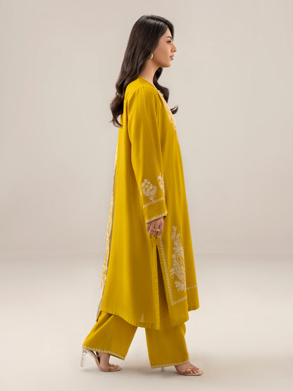 3 Piece Karandi Suit-Embroidered (Unstitched)