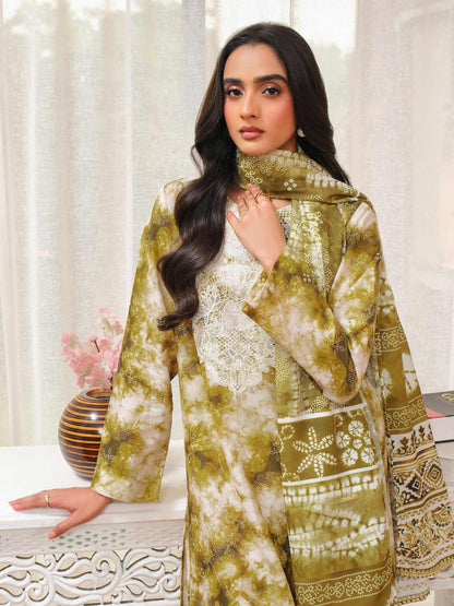3 Piece Khaddar Suit-Embroidered (Unstitched)