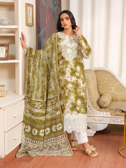 3 Piece Khaddar Suit-Embroidered (Unstitched)