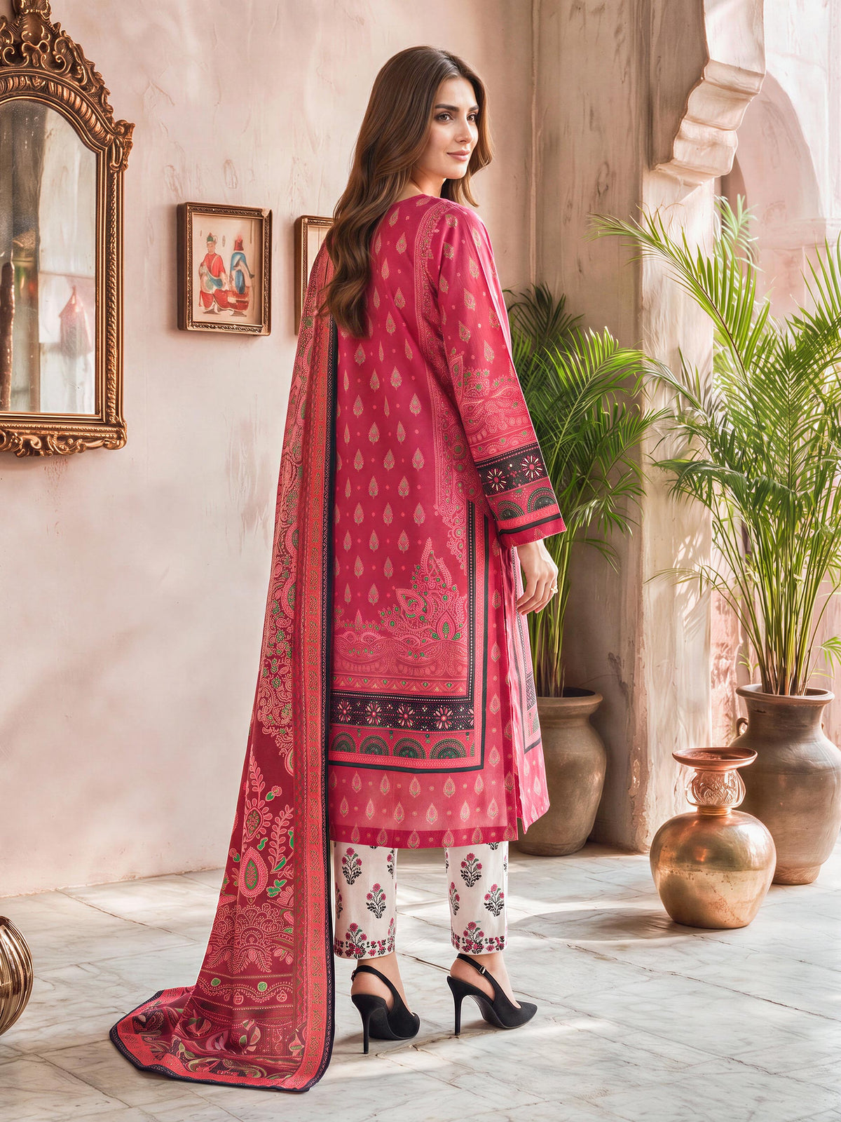 3 Piece Khaddar Suit- Embroidered (Unstitched)