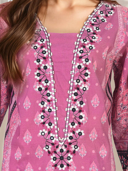 3 Piece Khaddar Suit- Embroidered (Unstitched)