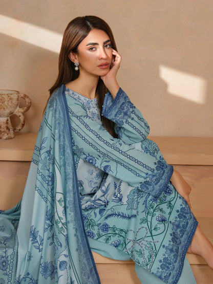3 Piece Khaddar Suit-Embroidered (Unstitched)