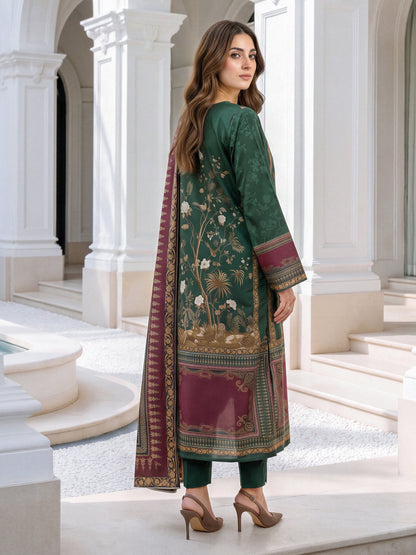 3 Piece Khaddar Suit- Embroidered (Unstitched)