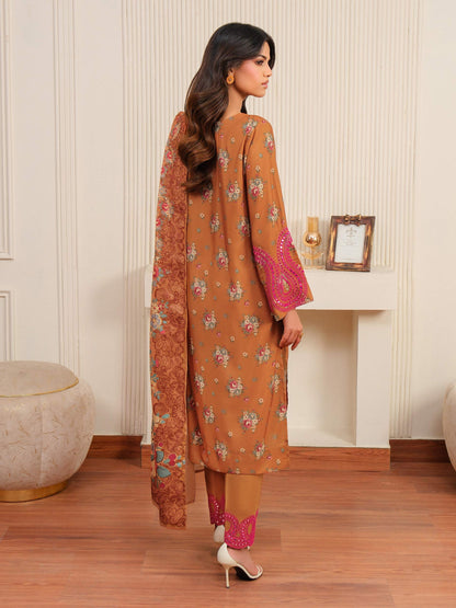 3 Piece Khaddar Suit-Embroidered (Unstitched)