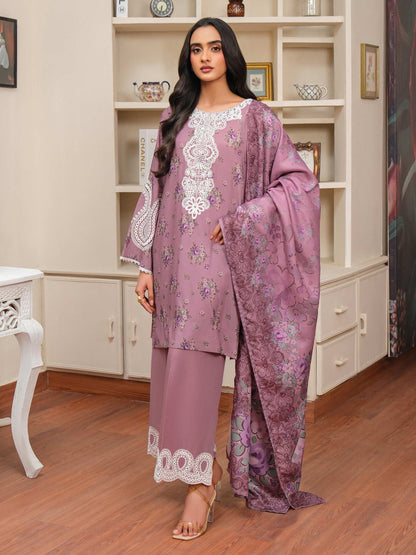 3 Piece Khaddar Suit-Embroidered (Unstitched)