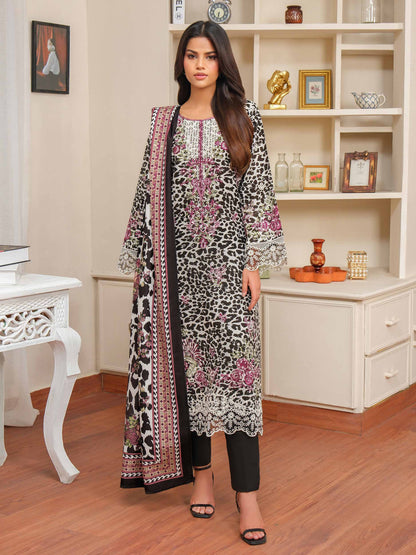 3 Piece Khaddar Suit-Embroidered (Unstitched)