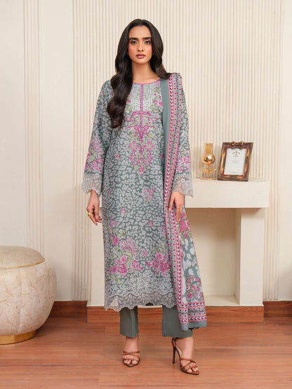 3 Piece Khaddar Suit-Embroidered (Unstitched)