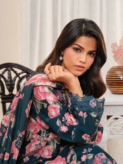 3 Piece Khaddar Suit-Embroidered (Unstitched)