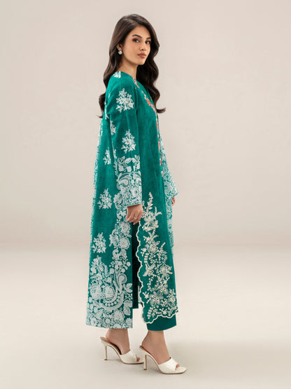3 Piece Slub Khaddar Suit-Embroidered (Unstitched)