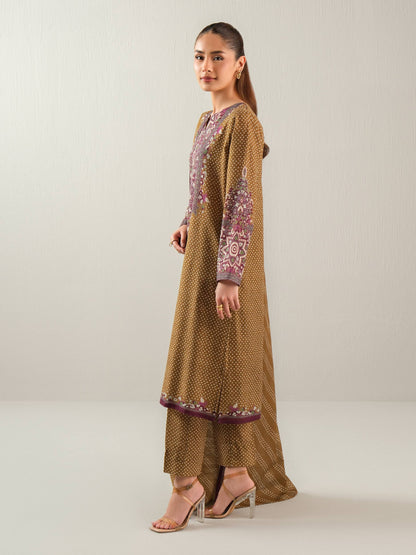 3 Piece Khaddar Suit-Printed (Unstitched)
