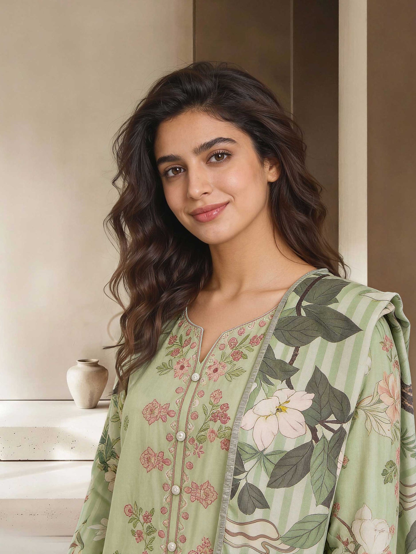 3 Piece Lawn Suit-Embroidered (Unstitched)