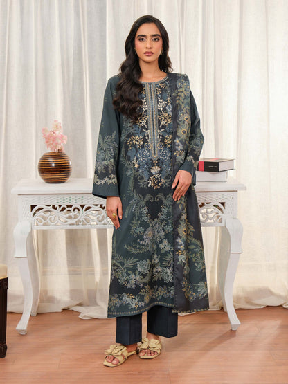 3 Piece Khaddar Suit-Embroidered (Unstitched)
