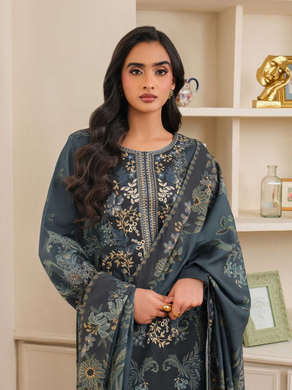 3 Piece Khaddar Suit-Embroidered (Unstitched)