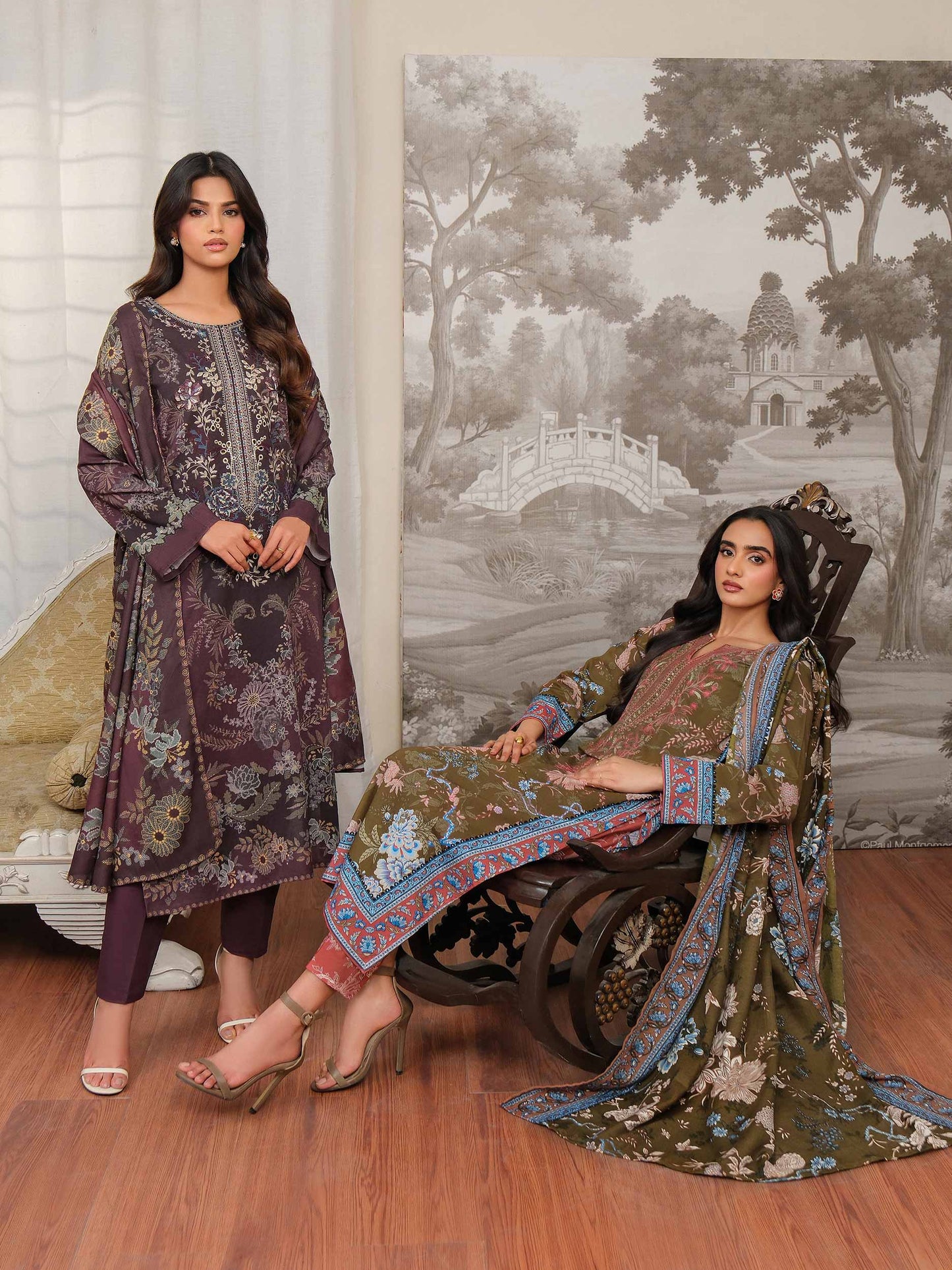 3 Piece Khaddar Suit-Embroidered (Unstitched)