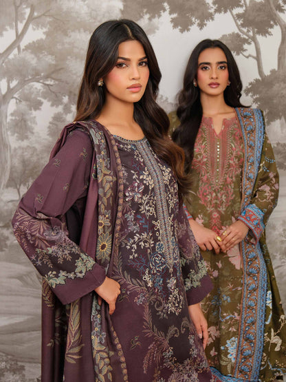 3 Piece Khaddar Suit-Embroidered (Unstitched)