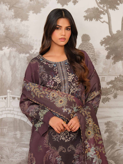 3 Piece Khaddar Suit-Embroidered (Unstitched)