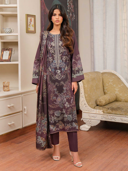 3 Piece Khaddar Suit-Embroidered (Unstitched)