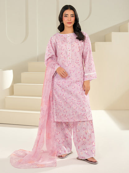3 Piece Lawn Suit-Printed (Unstitched)