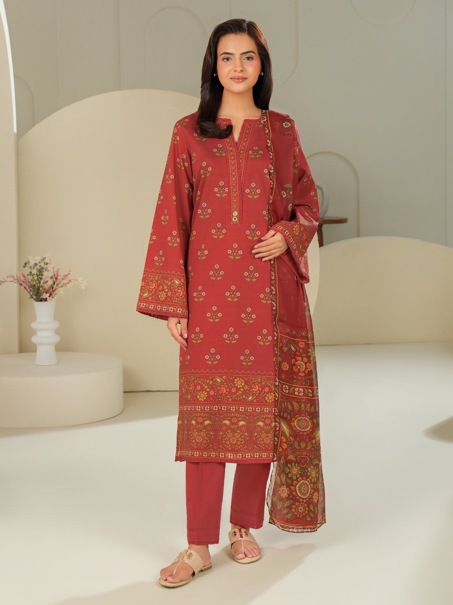 3 Piece Lawn Suit-Printed (Unstitched)