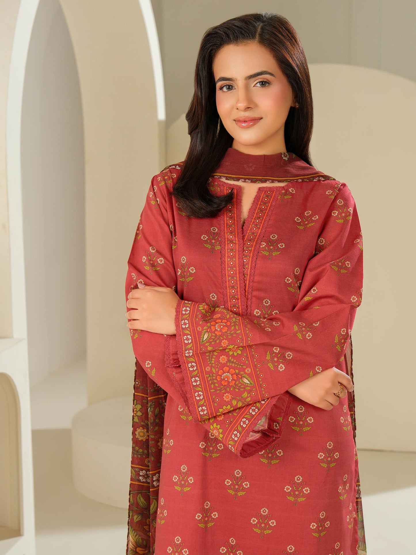 3 Piece Lawn Suit-Printed (Unstitched)