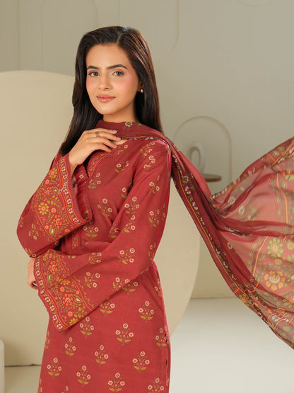 3 Piece Lawn Suit-Printed (Unstitched)