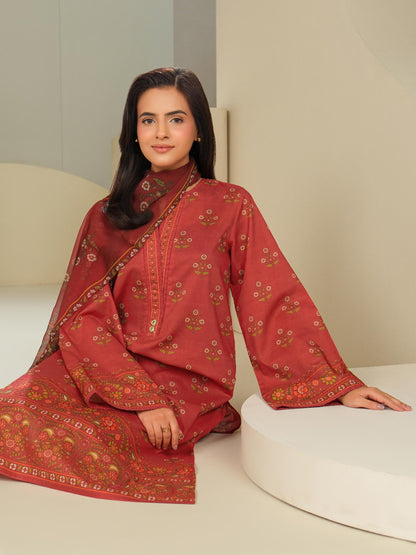 3 Piece Lawn Suit-Printed (Unstitched)