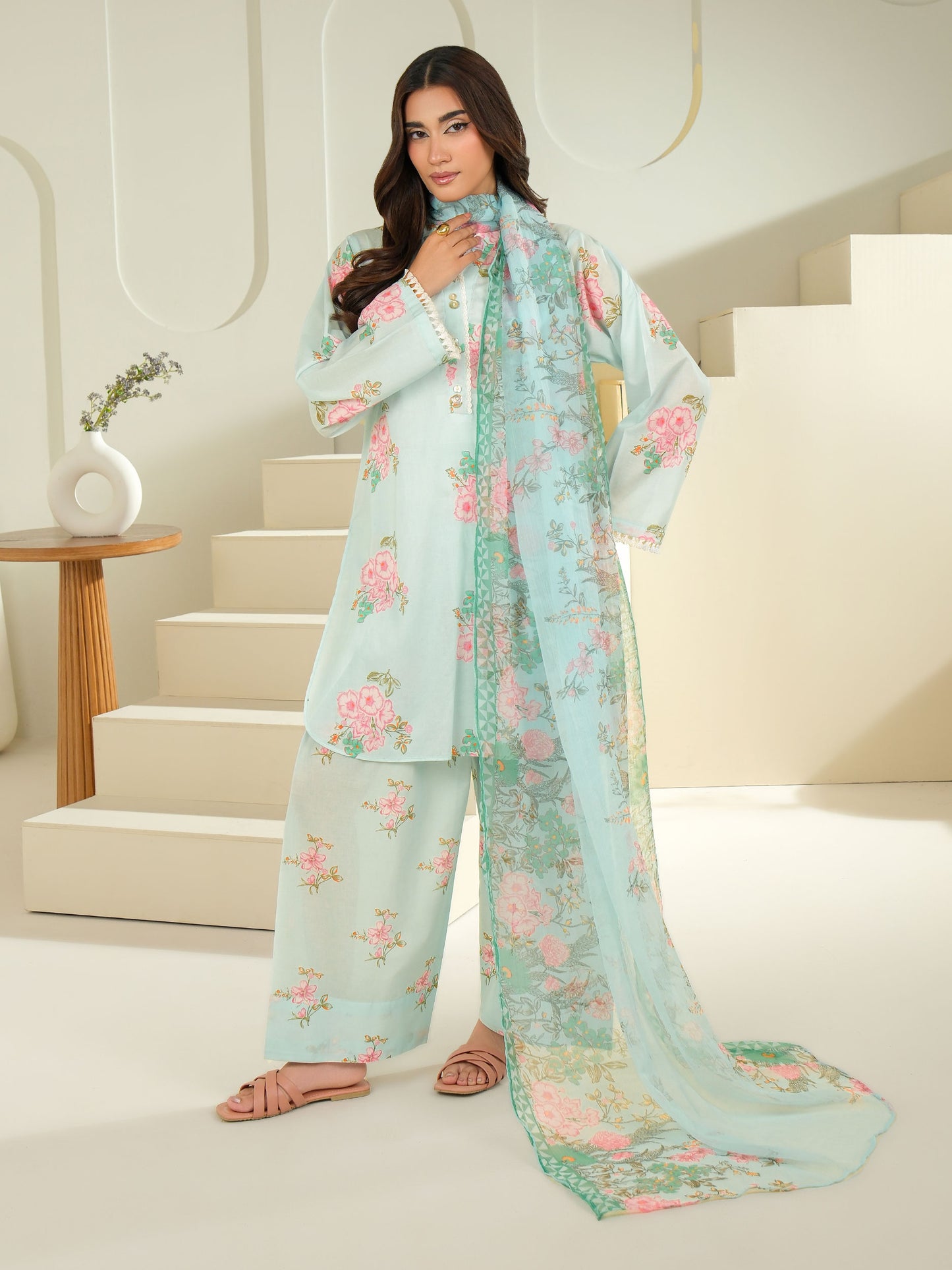 3 Piece Lawn Suit-Printed (Unstitched)