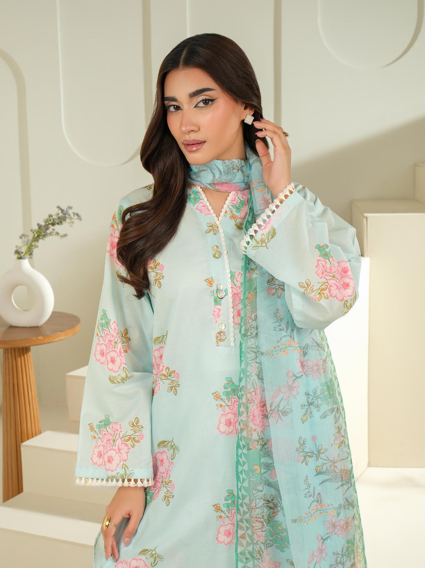 3 Piece Lawn Suit-Printed (Unstitched)