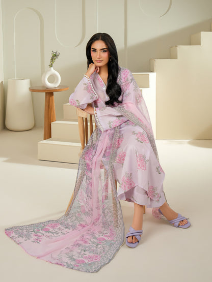 3 Piece Lawn Suit-Printed (Unstitched)