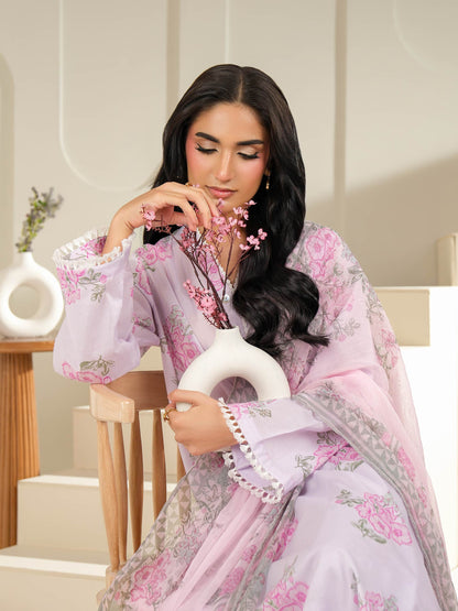 3 Piece Lawn Suit-Printed (Unstitched)