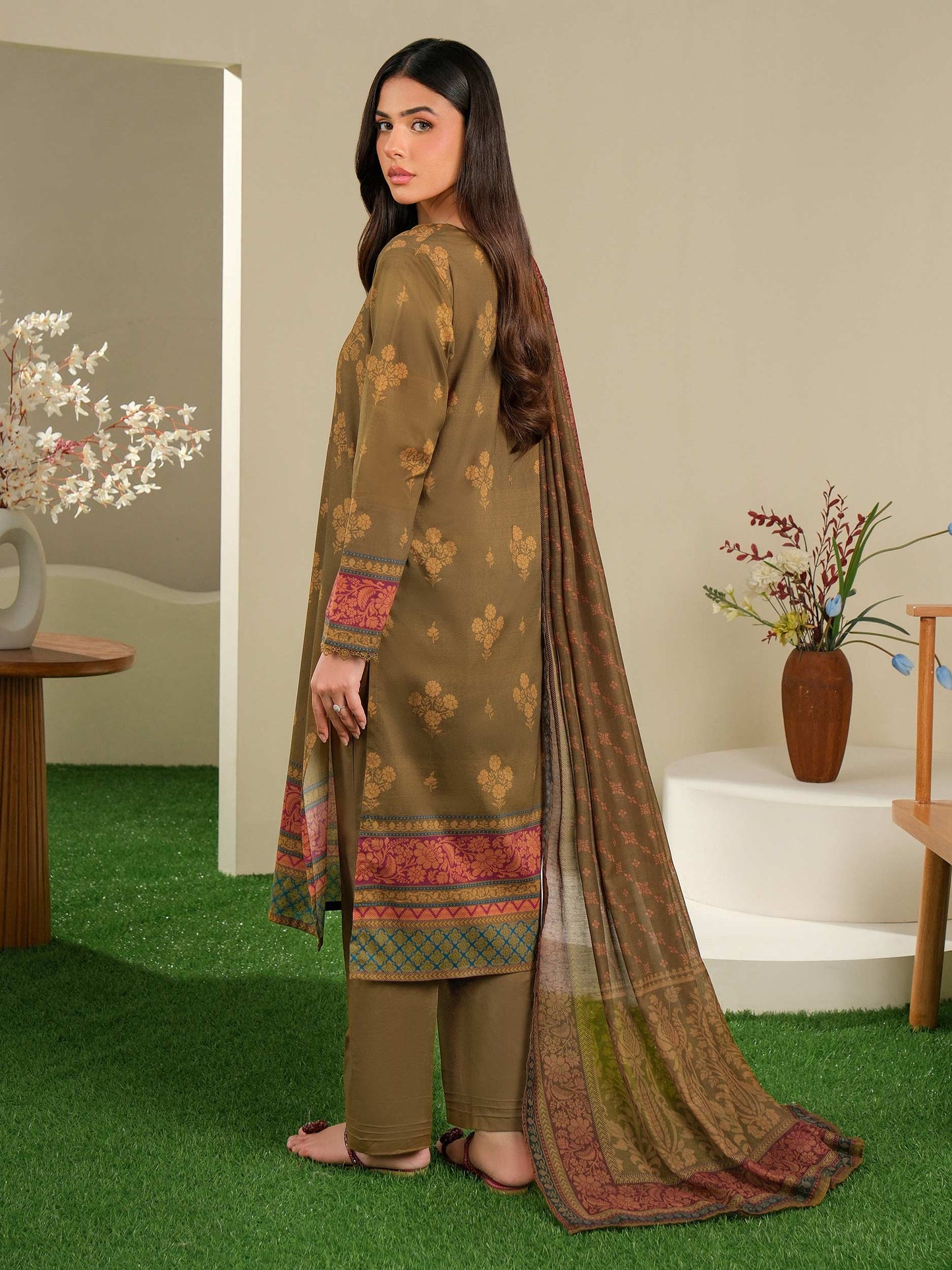 3 Piece Lawn Suit-Printed (Unstitched)