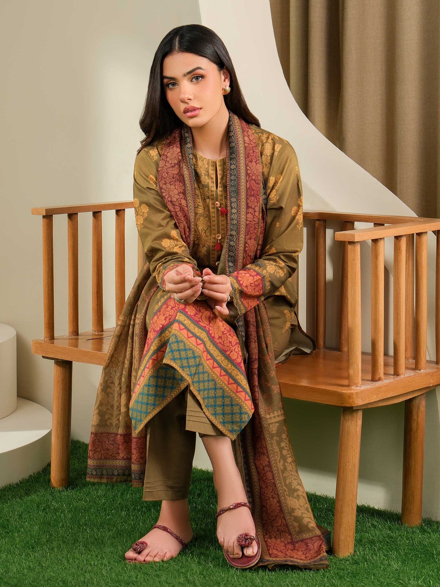 3 Piece Lawn Suit-Printed (Unstitched)